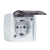 EKF EQR16-029-30-54-T Владивосток Розетка 1-местная 16А с заземлением с прозрачной крышкой IP54