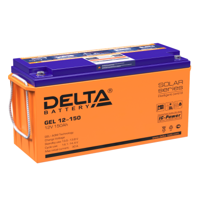 Delta GEL 12-150(120 А\ч, 12В) свинцово- кислотный аккумулятор