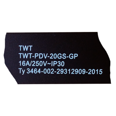 Вертикальный блок розеток, 20xSchuko, 250V, 16A, шнур 3 метра, вилка Schuko (TWT-PDV-20GS-GP)