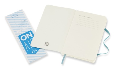 Блокнот Moleskine CLASSIC SOFT QP611B35 Pocket 90x140мм 192стр. линейка мягкая обложка голубой