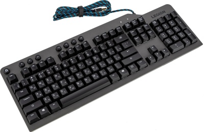 Клавиатура Lenovo Legion K500 RGB механическая черный USB Multimedia for gamer LED (подставка для запястий)