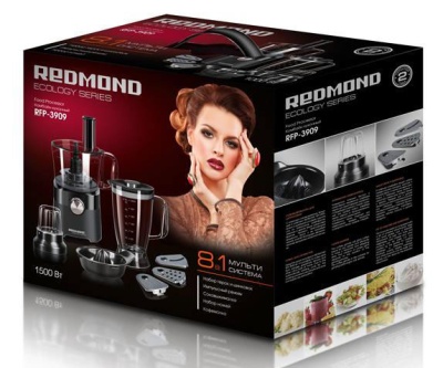 Кухонный комбайн Redmond RFP-3909 1500Вт черный