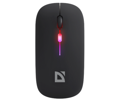 Беспроводная оптическая мышь Defender 52261 Coda MB-261 черн,2.4ГГц+BT,радужн,300мАч