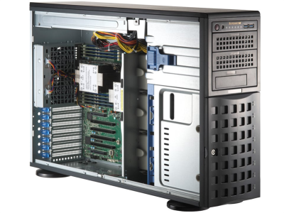 Серверная платформа Supermicro SuperServer Tower SYS-741P-TR noCPU(2)4rd Gen Xeon Scalable/TDP 300W/no DIMM(16)/ SATARAID HDD(8)LFF/2xM.2 NVMe 6xFH/2x1GbE/2x1200W (SYS-741P-TR)