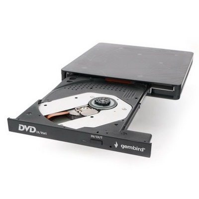 Внешний DVD-привод Gembird DVD-USB-03 USB 3.0 пластик, черный (DVD-USB-03) (271651) {20}
