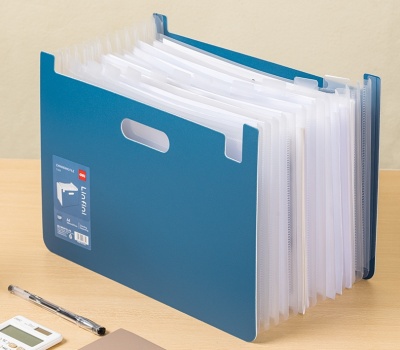 Папка-портфель Deli EF604 13 отдел. A4 полипропилен 0.75мм ассорти