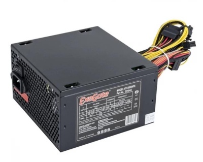 Power Supply EXEGATE 600 Вт Сертификат 80 PLUS PFC нет Время наработки на отказ 120000 ч. EX221643RUS
