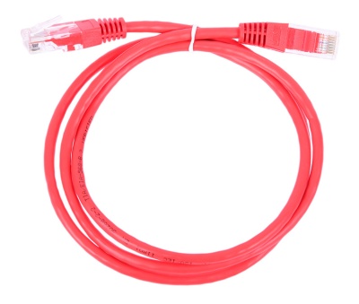 Патч-корд Lanmaster UTP TWT-45-45-0.5-RD вилка RJ-45-вилка RJ-45 кат.5е 0.5м красный ПВХ (уп.:1шт)