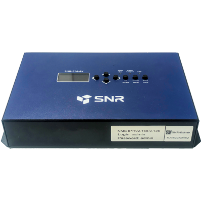 4K энкодер и QAM модулятор SNR-EM-4K