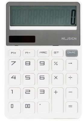 Калькулятор настольный Deli Nusign ENS042WHITE белый 12-разр.