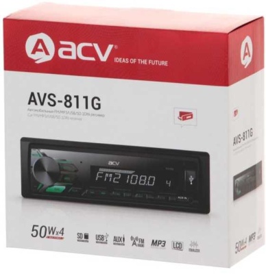 Автомагнитола ACV AVS-811G 1DIN 4x50Вт