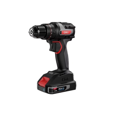 Дрель-шуруповерт аккумуляторная ударная Deli DE-CZ20-2A4 (1 АКБ*4Ач+ЗУ, 20В, 10мм, 50Нм, сумка)