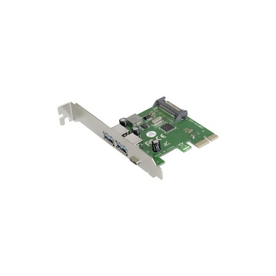 Exegate EX283719RUS Контроллер EXE-323 PCI-E 2.0, 2*USB3.0 ext + 1*Type-C, разъем доп.питания (OEM)