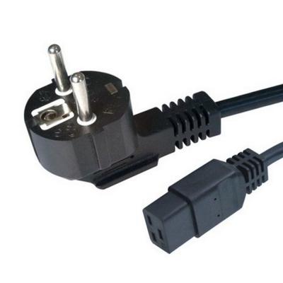 Кабель Cablexpert Кабель питания для UPC Cablexpert PC-186-C19, 1.8м, Schuko-С19, 16А, Сечение провода: 1,5 мм2, черный, с заземлением {50}