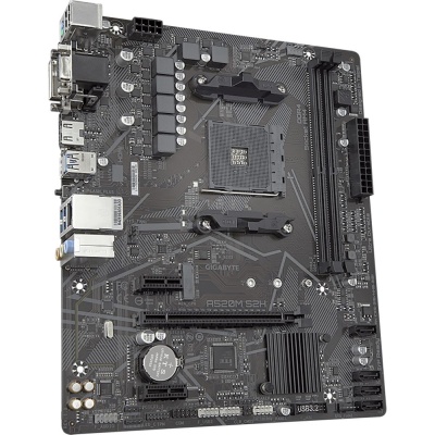Материнская плата Gigabyte A520M S2H Soc-AM4 AMD A520 2xDDR4 mATX AC`97 8ch(7.1) GbLAN RAID+VGA+DVI+HDMI