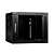 Cabeus SH-05F-9U60/35-BK Шкаф телекоммуникационный настенный 19" 9U 600x350x501mm (ШхГхВ) дверь стекло, цвет черный (RAL 9004) (SH-05F-9U60/35-BK)