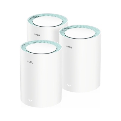 Бесшовный Mesh роутер Cudy M1500 (M1500(3-PACK)) AX1500 10/100/1000BASE-TX (упак.:3шт)