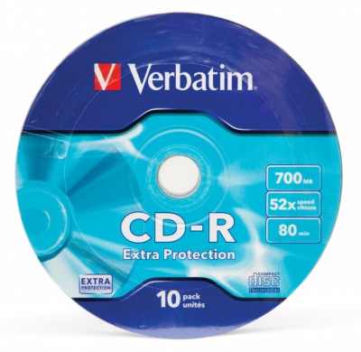 Диск CD-R Verbatim 700Mb 52x bulk (10шт) (43725)