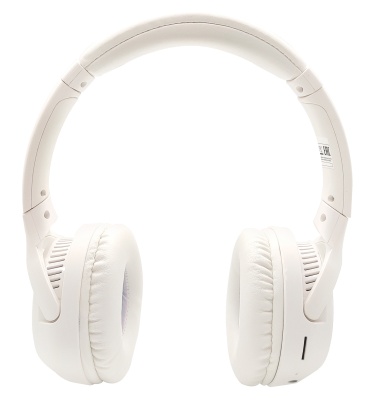 Гарнитура накладные Hyundai H-HP101 белый беспроводные bluetooth оголовье