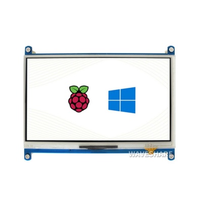 Модуль дисплея ACD18-RA418 Waveshare 7" резистивный сенсорный дисплей без корпуса, 1024*600 IPS матрица, вход HDMI, питание по USB, для Raspberry Pi 3