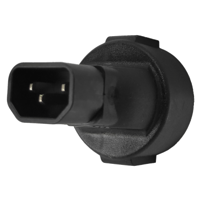 Адаптер переходной, розетка Schuko - вилка C14, 220В, 10А, черный (LAN-PPS/14-BK)