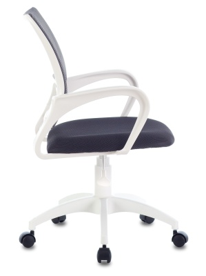 Кресло Бюрократ CH-W695NLT темно-серый TW-04 TW-12 сетка/ткань крестовина пластик пластик белый