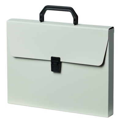 Портфель Бюрократ DeLuxe DLPP01MILK 1 отдел. A4 пластик 0.7мм молочный