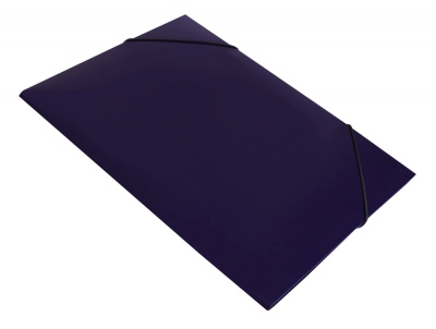 Папка на резинке Бюрократ DeLuxe DL510BBERRY A4 пластик кор.30мм 0.7мм черничный