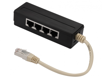 Y-адаптер, 4 параллельных порта, горизонтальный (TWT-Y-1P4H)