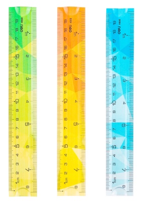 Линейка Deli EH650 пластик дл.20см ассорти гибкая/двухсторонняя шкала