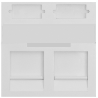 Вставка SNR под модули KeyStone, 2 порта, 45х45мм