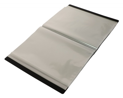 Папка с 80 прозр.вклад. Бюрократ DeLuxe DLVBOX80BBERRY A4 пластик 0.7мм черничный в коробе