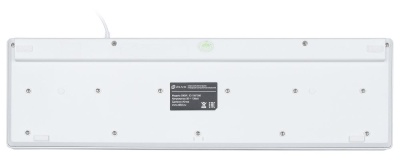Клавиатура Оклик 500M белый USB slim Multimedia
