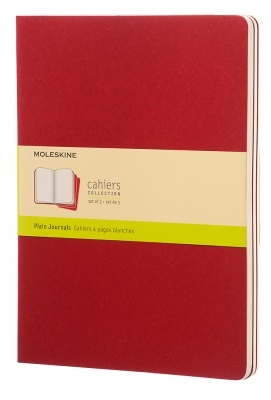 Блокнот Moleskine CAHIER JOURNAL CH123 XLarge 190х250мм обложка картон 120стр. нелинованный клюквенный (3шт)