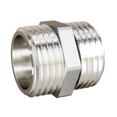 Ниппель латунный LD LD Pride DN40 (1 1/2") НР/НР латунь никель с бирко