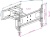 Кронштейн для телевизора Kromax ATLANTIS-80 черный 32"-75" макс.50кг настенный поворотно-выдвижной и наклонный