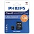 Флеш карта microSD 128GB PHILIPS microSDHC Class 10 (SD адаптер)
