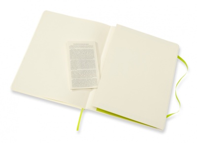 Блокнот Moleskine CLASSIC SOFT QP621C2 XLarge 190х250мм 192стр. линейка мягкая обложка лайм