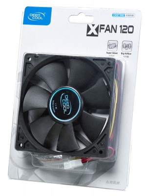 Вентилятор Deepcool XFAN 120 120x120x25mm 3-pin 4-pin (Molex)24dB 180gr Ret