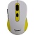 Gembird MUSW-221-Y {Мышь беспров., белый/жёлтый, 5кн.+колесо-кнопка, 800/1200/1600DPI, 2.4ГГц, трехуровневая система энергосбережения}