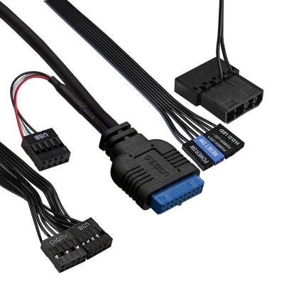 Корпус Minitower ExeGate mEVO-9302 mATX, без БП, 2*USB+1*USB3.0, HD аудио, черный, с RGB подсветкой