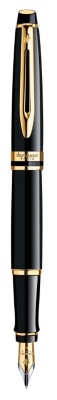 Ручка перьев. Waterman Expert 3 (CWS0951640) Black Laque GT F сталь подар.кор.