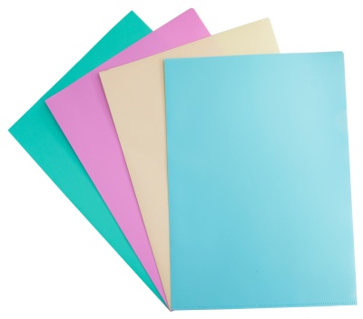 Папка-уголок Бюрократ Pastel -EPAST/GRN A4 пластик 0.18мм мятный