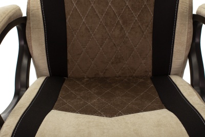 Кресло игровое Бюрократ VIKING 6 KNIGHT Fabric коричневый с подголов. крестовина металл
