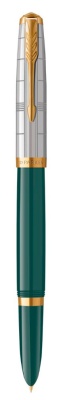 Ручка перьев. Parker 51 Premium (CW2169074) Forest Green GT F сталь нержавеющая подар.кор.