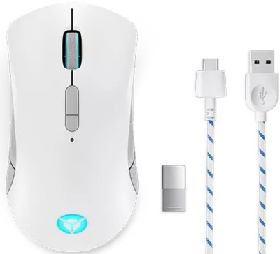 Мышь Lenovo Legion M600 белый оптическая (16000dpi) беспроводная