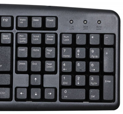 Клавиатура Оклик 100M черный USB