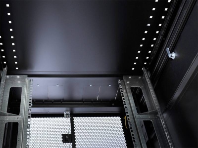 Шкаф серверный ЦМО ШТК-СП-42.8.12-48АА-9005 42U 800x1190мм пер.дв.перфор. 2 бок.пан. 1350кг черный