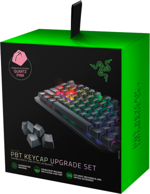 Кейкапы для клавиатуры Razer PBT Keycap Upgrade Set - Quartz Pink Razer PBT Keycap Upgrade Set, Quartz Pink (RC21-01490300-R3M1)