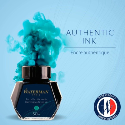 Флакон с чернилами Waterman Standard (CWS0110770) Harmonious Green чернила 50мл для ручек перьевых (1шт)
